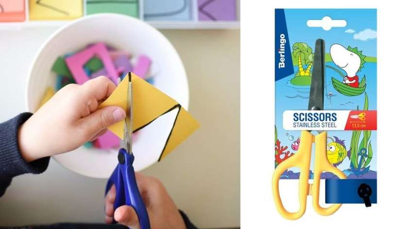 Berlingo Scissors, 13 cm - Yellow