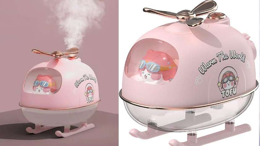Helicopter Humidifier - Pink