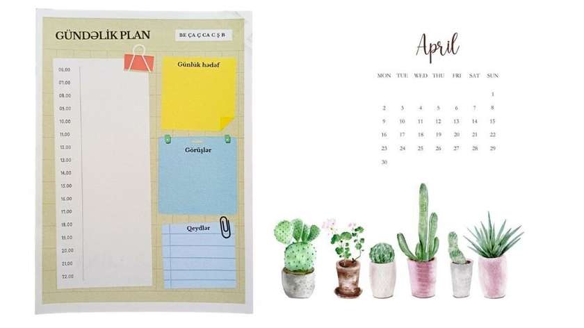 Daily Planner (in Azerbaijani)