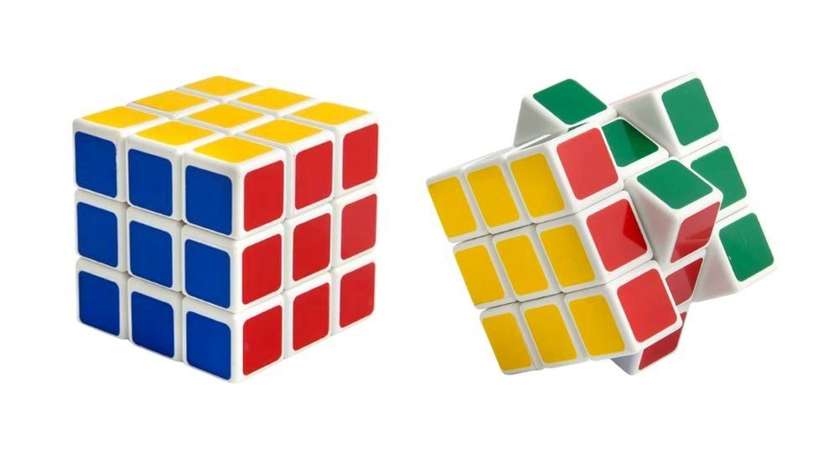 Rubik's Cube White Colorful (3x3x3)