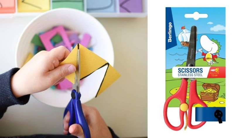 Berlingo Scissors, 13 cm - Red