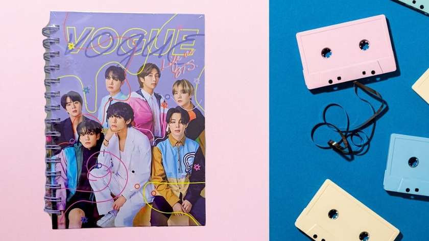 BTS Vogue Spiral Notebook (Lilac)