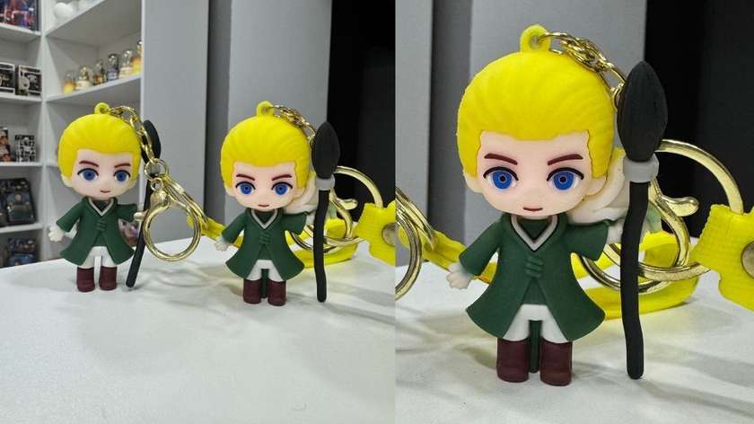 Draco Malfoy Keychain (Yellow)
