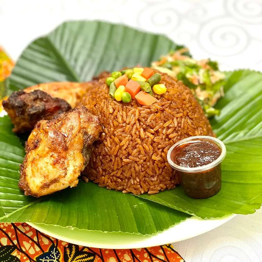 Jollof Rice With Grilled Chicken