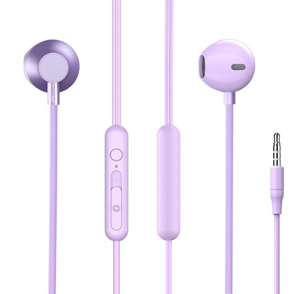 ყურსასმენი/3.5mm In-ear Earphones with In-line Control  Model: PA602 (Purple)