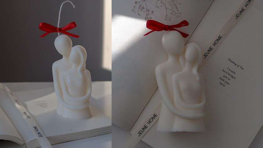 Love Organic Candle (White)