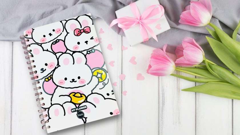 Talking Agenda - Sweet Rabbit (Includes 4 Pages of Stickers)