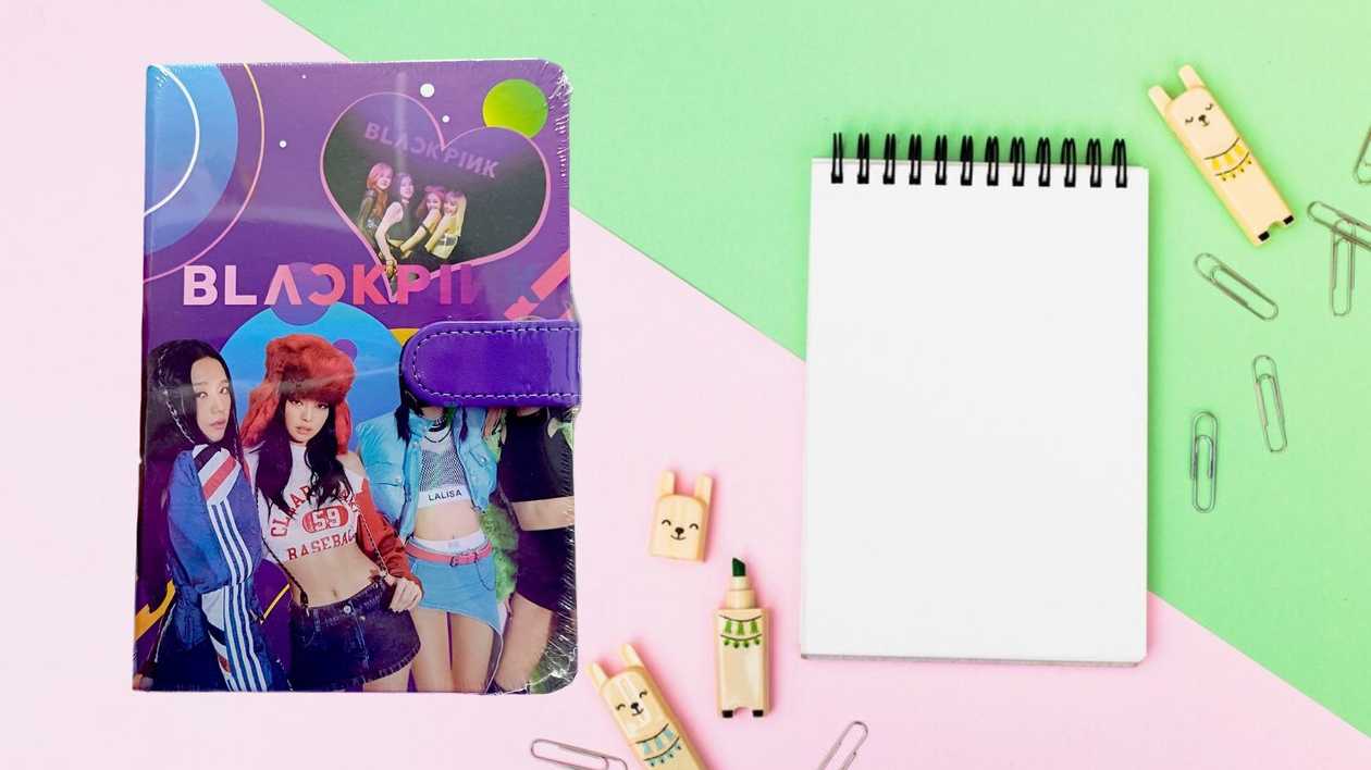 Black Pink - Heart Shaped Magnetic Notebook