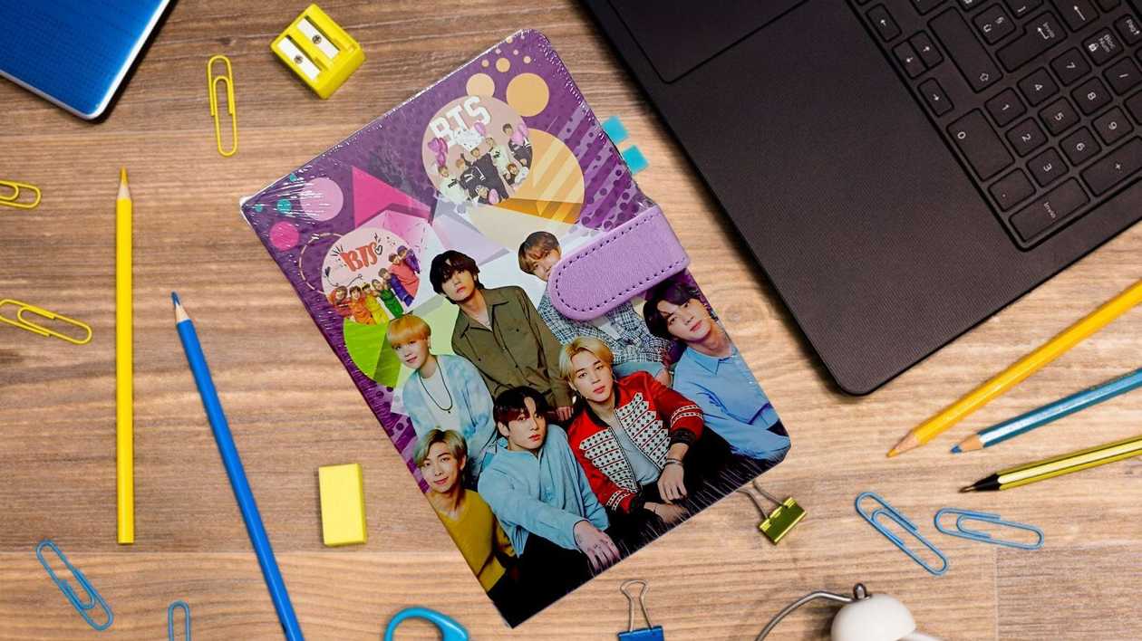 Magnetic Notebook Purple - BTS