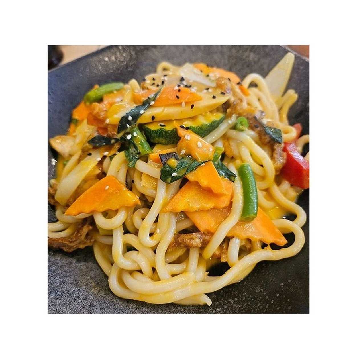 Red Curry Udon With Tofu