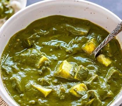 Palak - Tofu ( Vegan Spinach- Tofu)