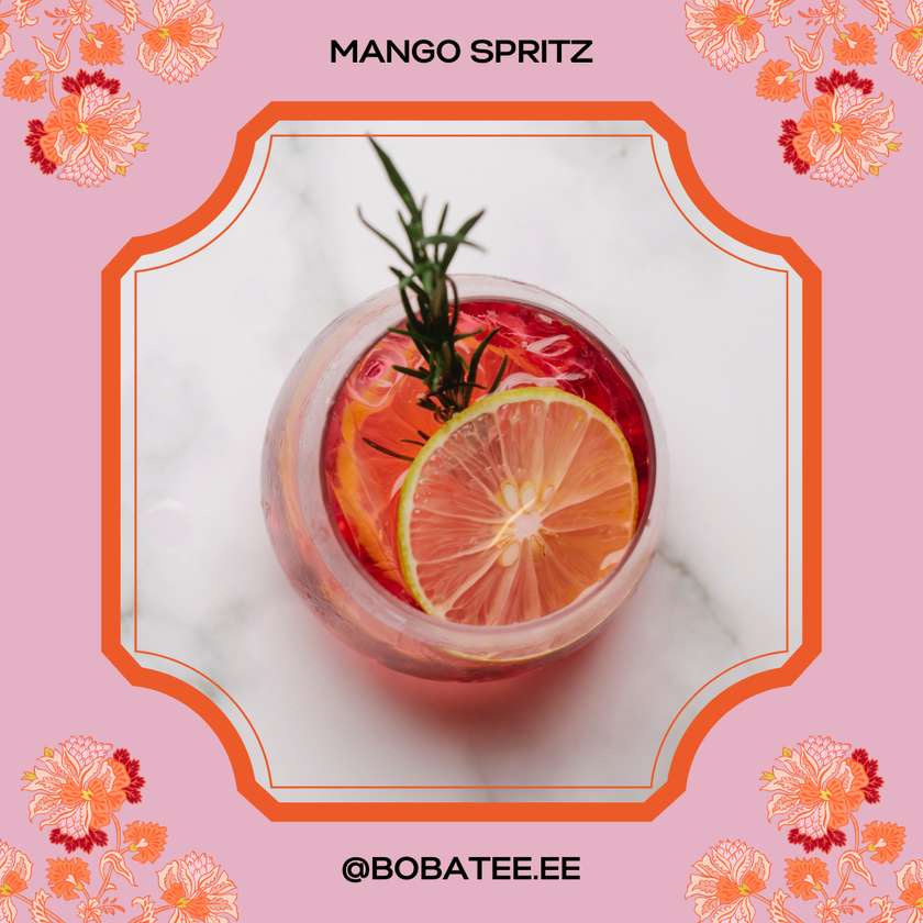 Mango Spritz smoothie 100% alcohol-free. 450 ml.