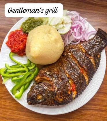 Banku with Fried Tilapia