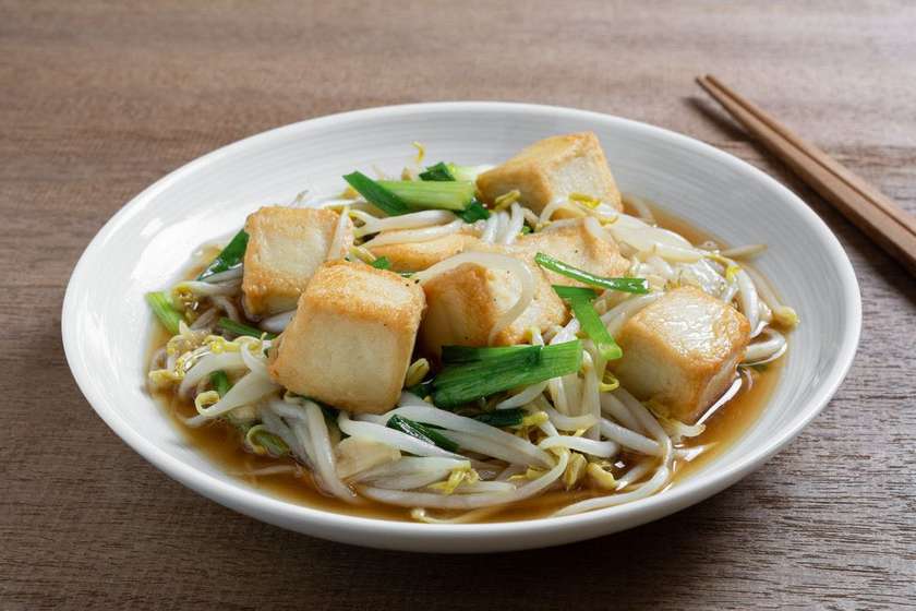 Stir Fried Tofu with Bean sprouts (Vegetarian 🌱)(ถั่วงอกผัดเต้าหู้)