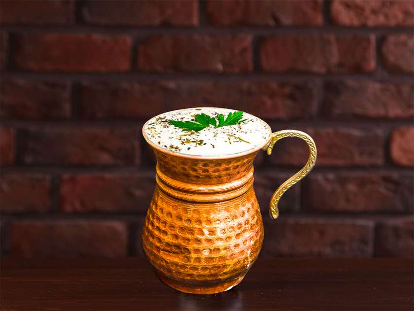 Evsayağı ayran (nanəli)