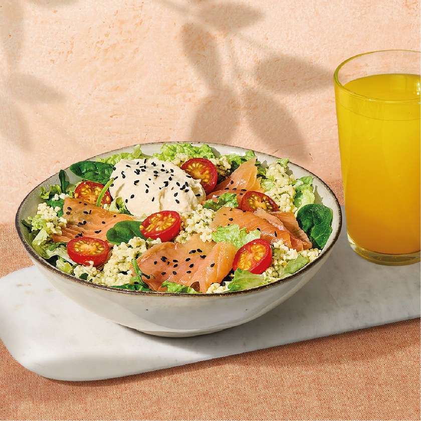 NOVO! MENU SALADA SALMÃO E BULGUR