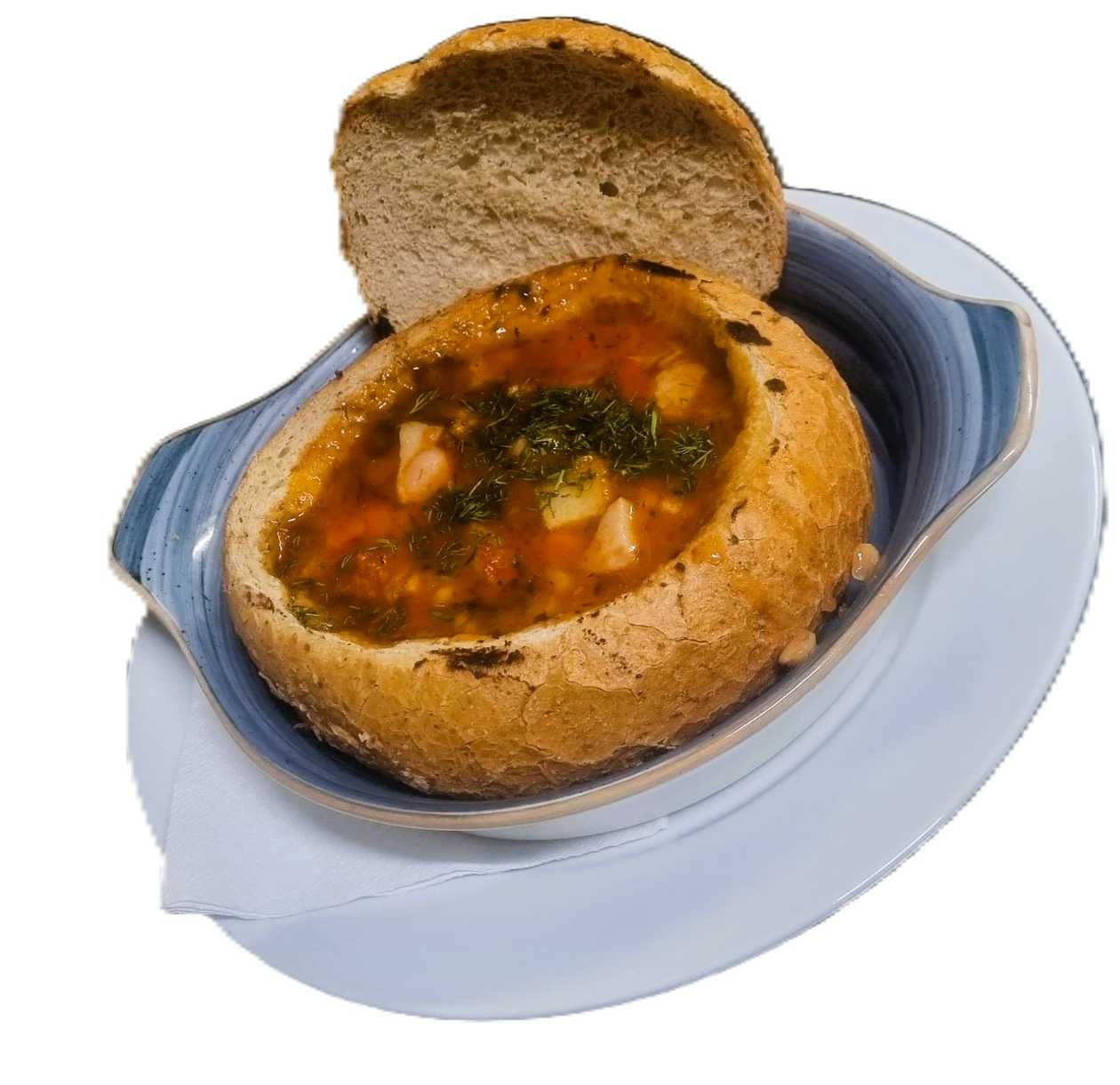 Bean Soup in Bread
