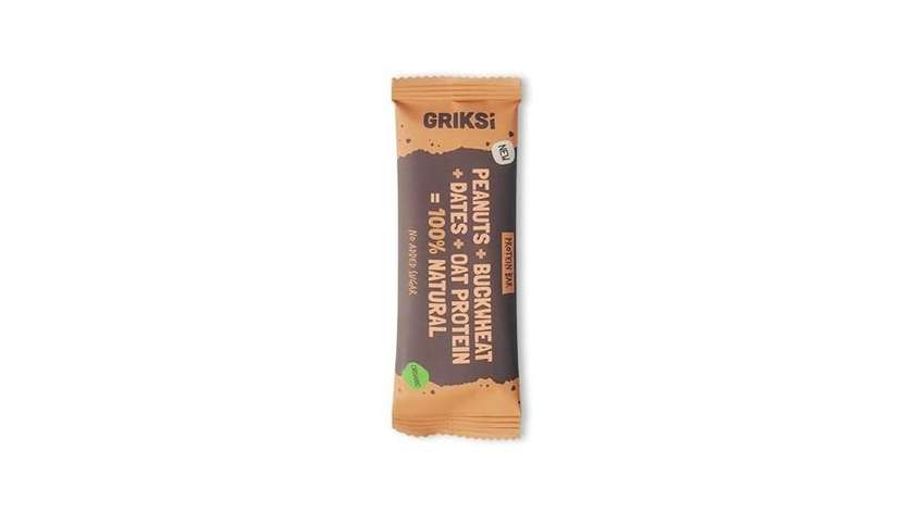 Sprouted buckwheat protein bar with peanuts