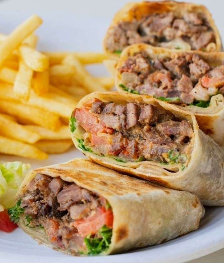 Strips & cheddar wrap