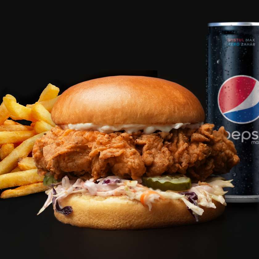 Menu Pablito Burger + French Fries + Soda Can