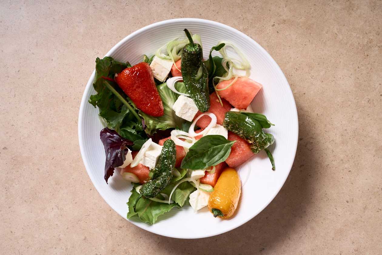 WATERMELON, FRIGGITELLI SALAD