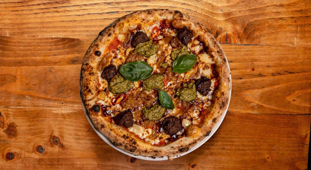 Smoked Meatballs Pizza