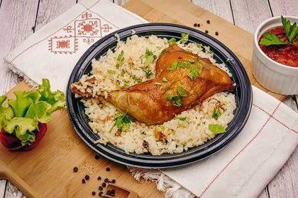 Chicken Drumstick with Rice