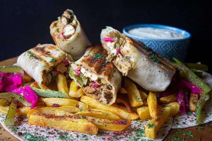 Chicken Shawarma & Chips