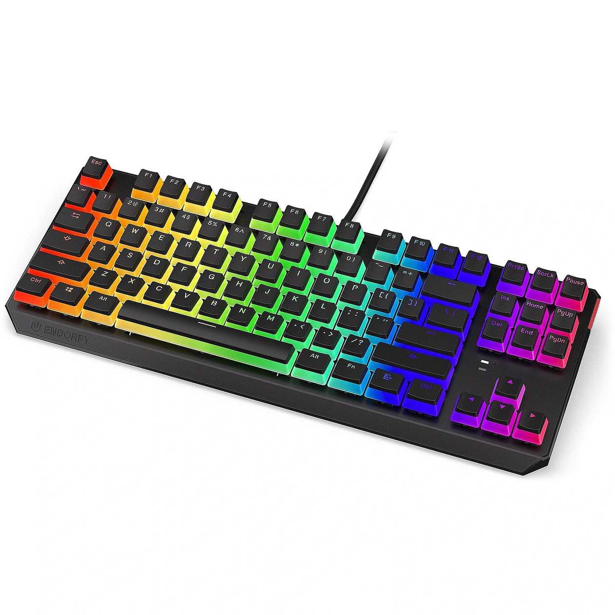 Endorfy Thock TKL mechaninė klaviatūra su RGB Pudding Edition (US, Kailh Blue switch)