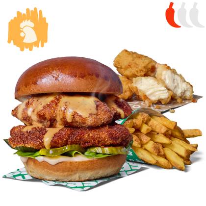 PODWÓJNY SUNSET CHICKEN ZESTAW POWIĘKSZONY