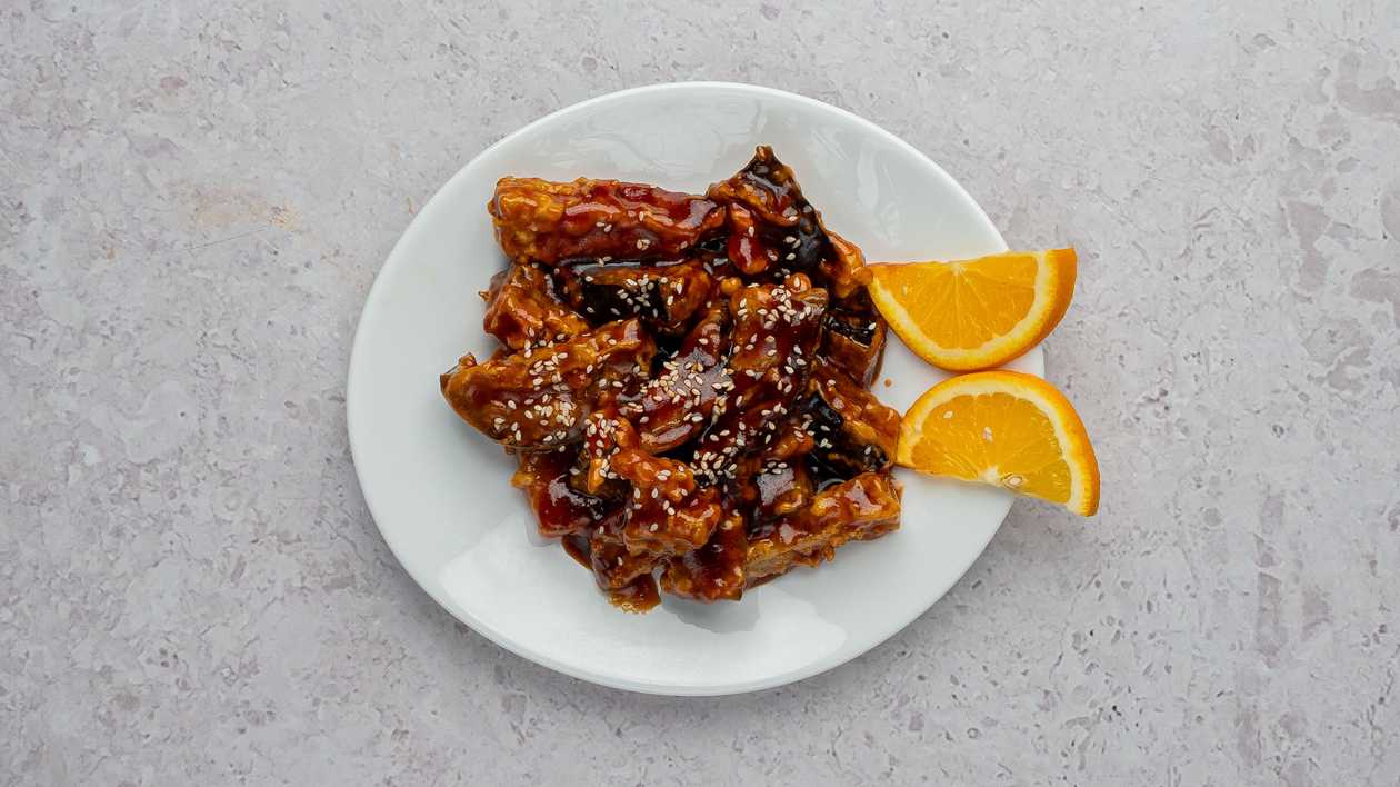 Crispy Eggplants In Honey Sauce