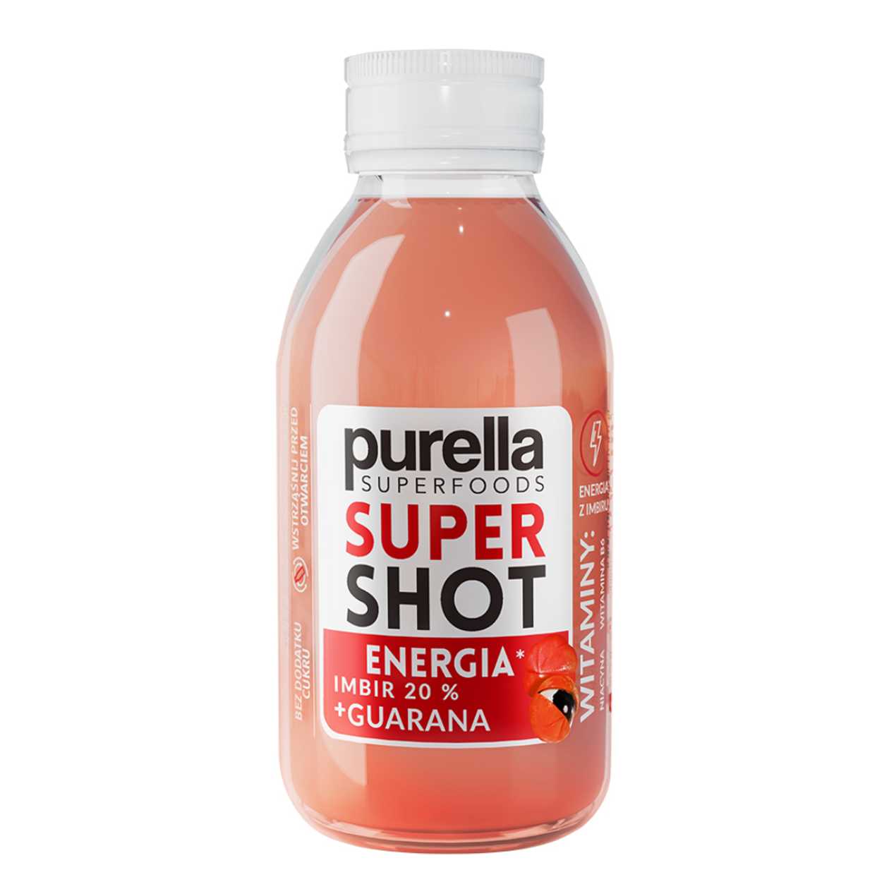 SuperShot Energy Ginger + Guarana Purella 100ml (expires soon)