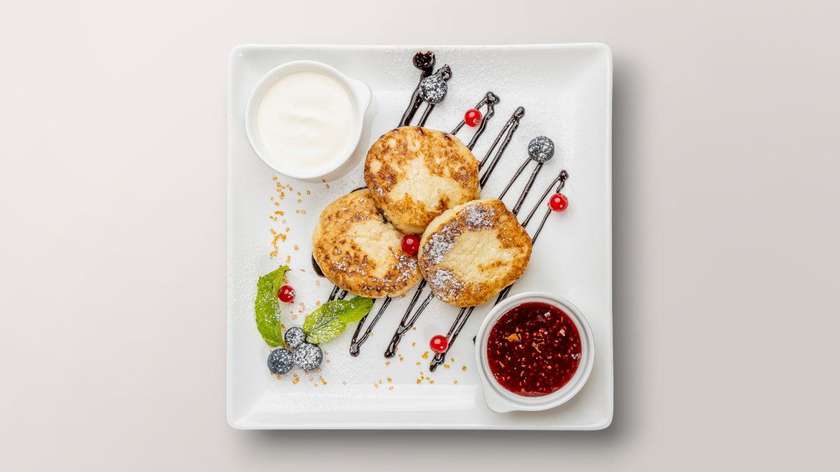 Baked Cottage Cheese Pancakes
