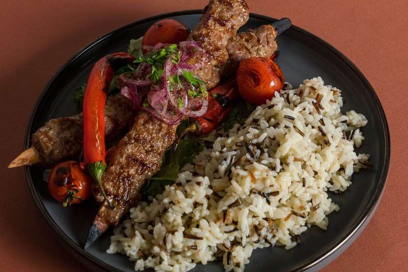 Adana Kebab & orez basmati & salbatic