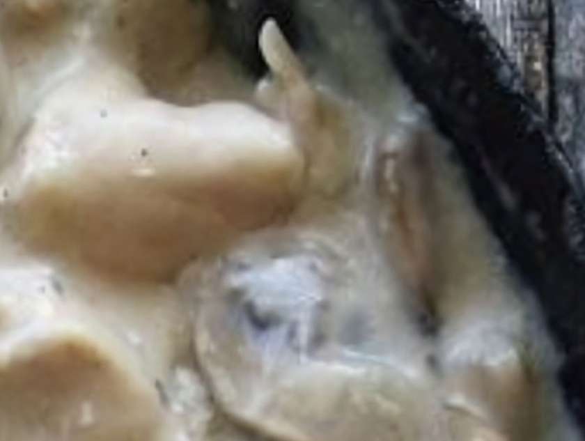 Pui cremos cu mascarpone,smântână și ciuperci