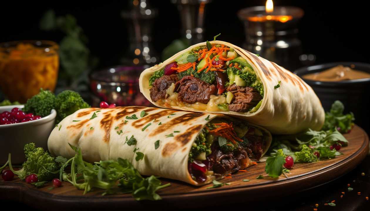 Medium Rollo Kebab Falafel