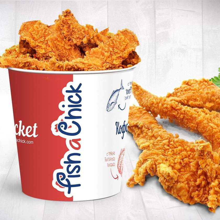 Bucket of 18 chicken tenders (900g)