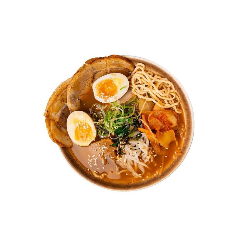 Kimchi ramen with belly/egg