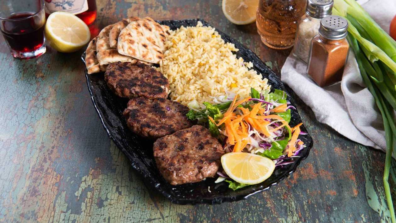 Portion with Mixed Beef-Pork Patty