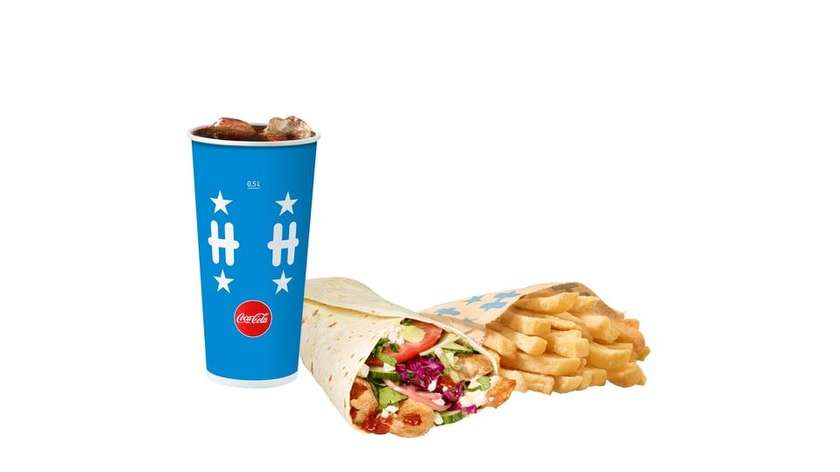 Large Roll Döner Soy Menu