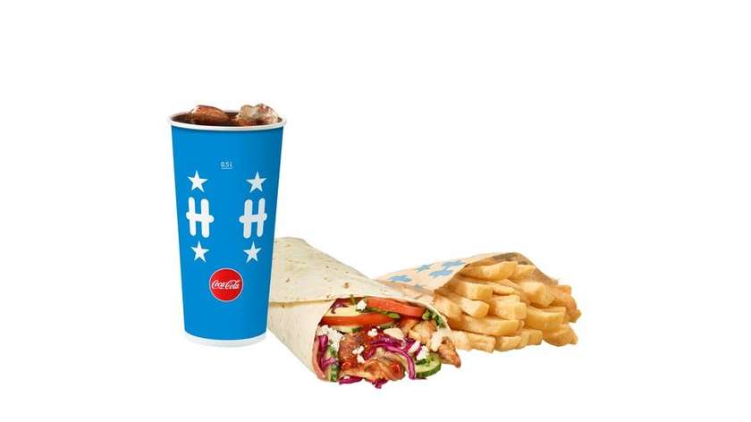 Large Roll Döner Menu