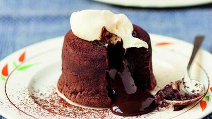 Chocolate Fondant with Ice Cream