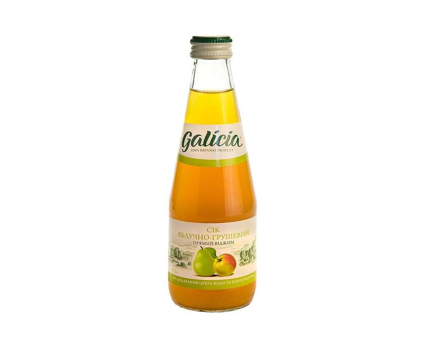 Сік Galicia яблучно-грушевий 0,3л(69704)