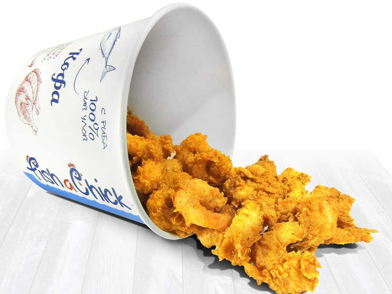 Bucket of popcorn shrimp (24pcs 500g)