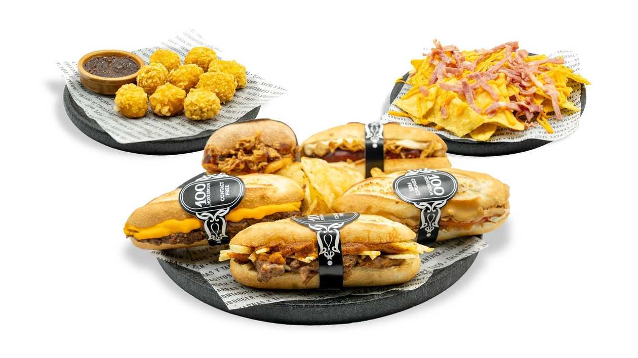 1 Montaditos Clássicos + 2 Aperitivos