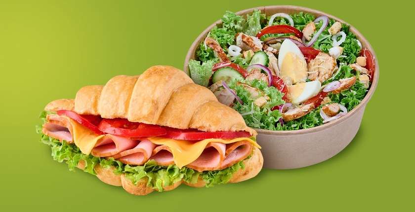 Combo 3: Sałatka Cezar z Kurczakiem + Szynka z Serem