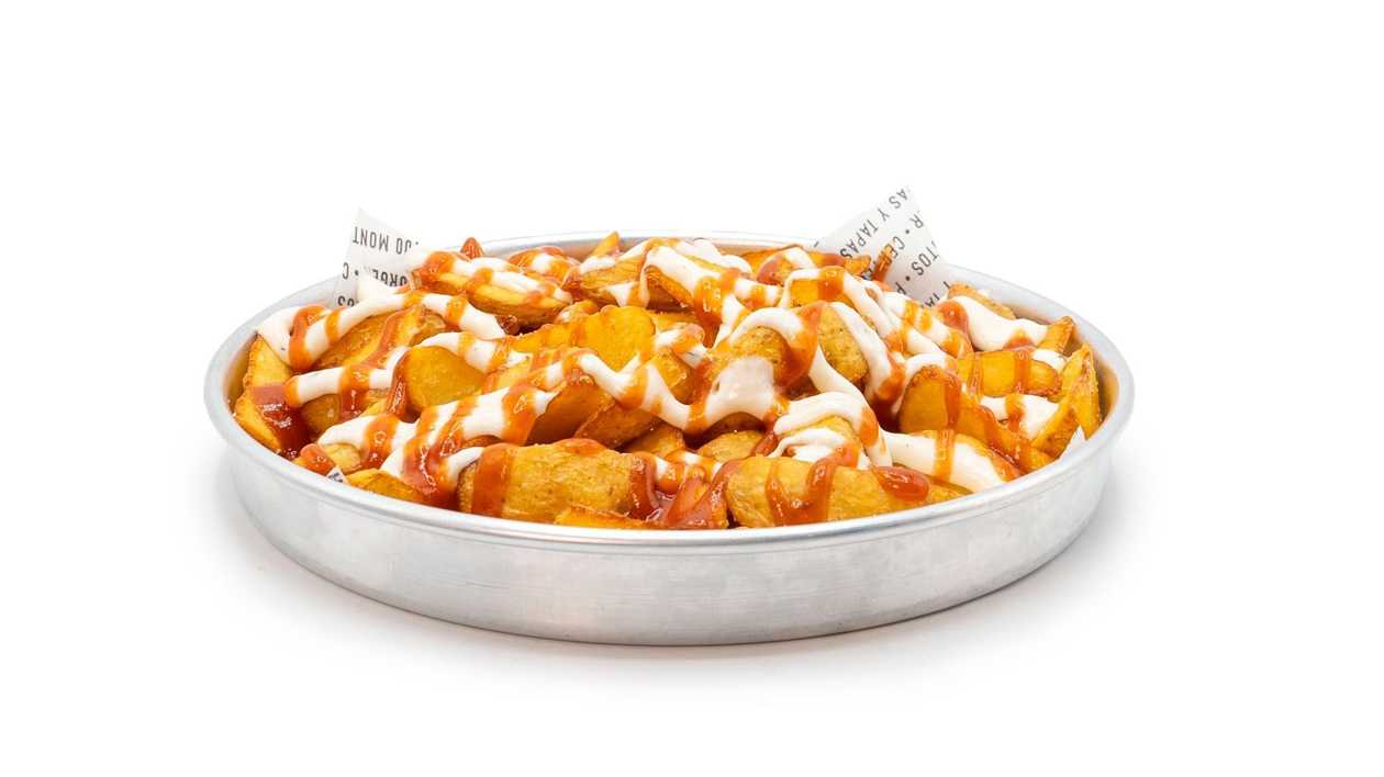 Batatas com molho brava e alioli