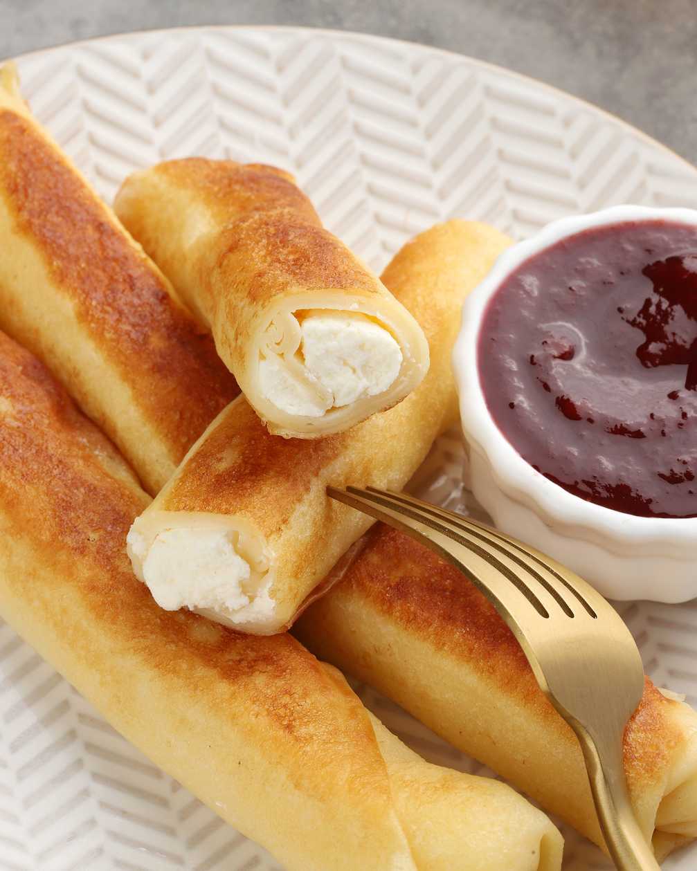 Frozen Crepes with Sweet Cheese
