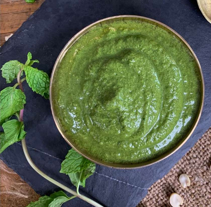 Mint ( pudina) chutney