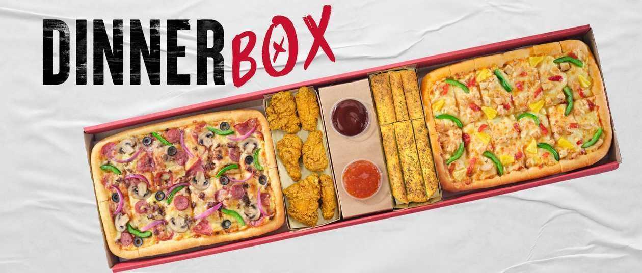 Dinner Box + Add Garlic Bread + Wings